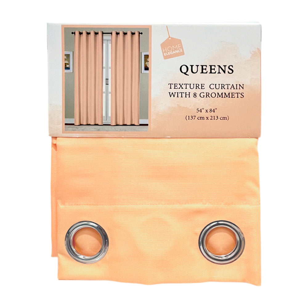 Cortina Queens Peach 54” X 84” C/Aros Home Elegance