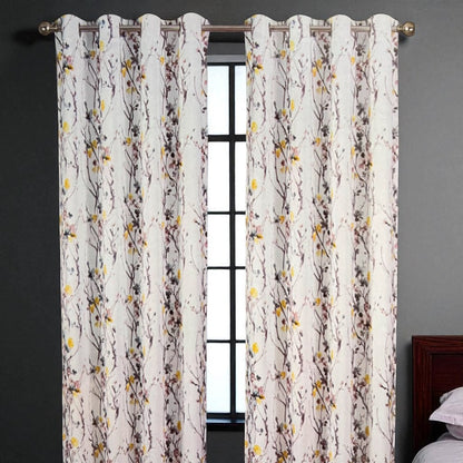 Cortina Kayla Yellow 52” X 90” Blackout C/Aros Home Elegance