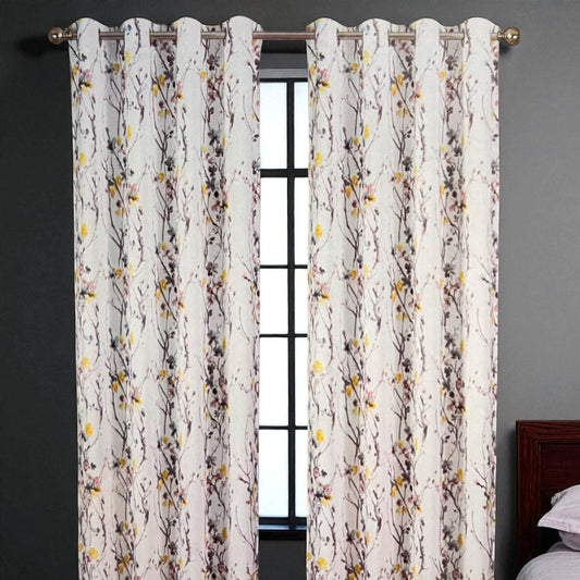 Cortina Kayla Yellow 52” X 90” Blackout C/Aros Home Elegance