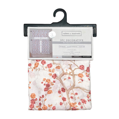 Cortina de Cocina Arlo Regal Home 56" x 36" / 3 Piezas / Estampada - Rose