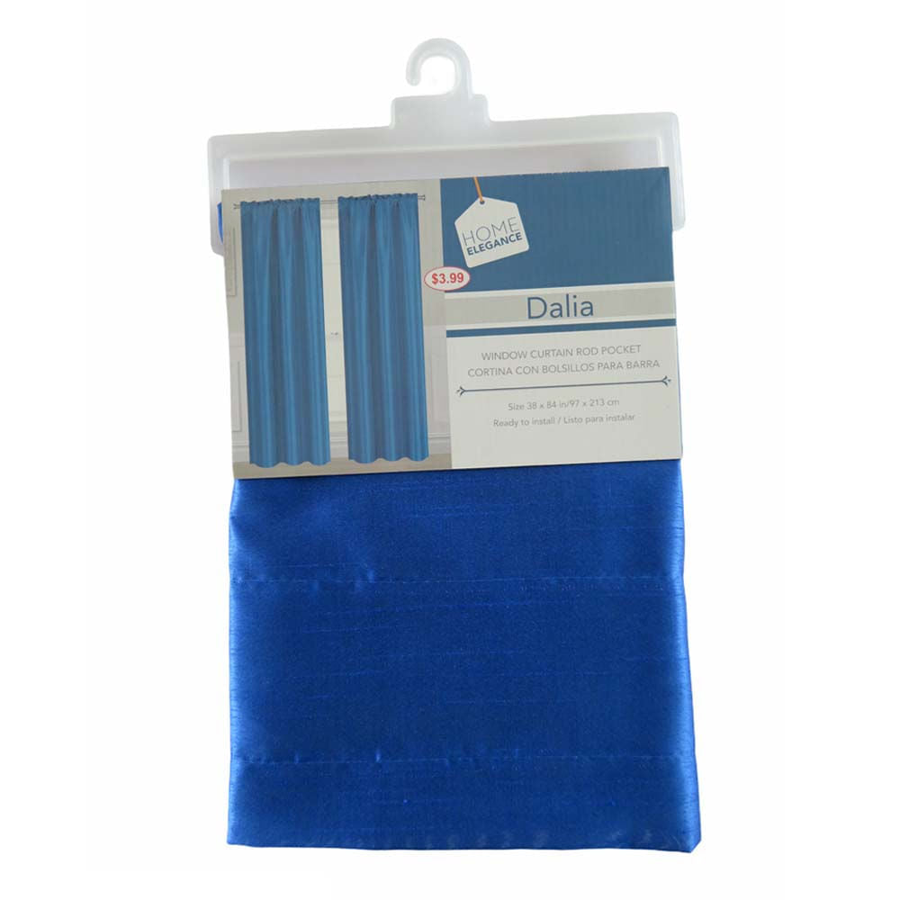 Cortina Dalia Home Elegance 38" x 84" Con Argolla - Azul
