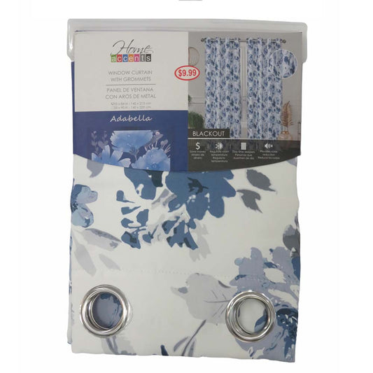 Cortina Adabella Home Elegance Blackout 55" x 84" - Azul Marino