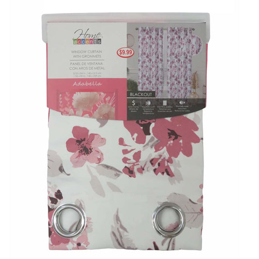 Cortina Adabella Home Elegance Blackout 55" x 84" - Rosa