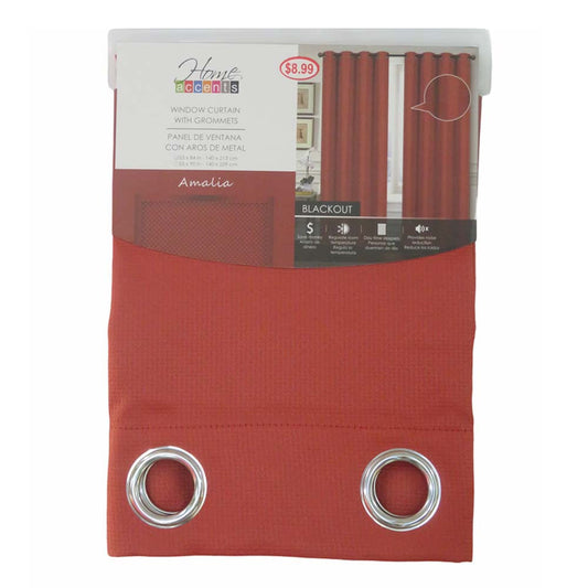 Cortina Amalia Home Elegance Blackout 55" x 84" - Naranja