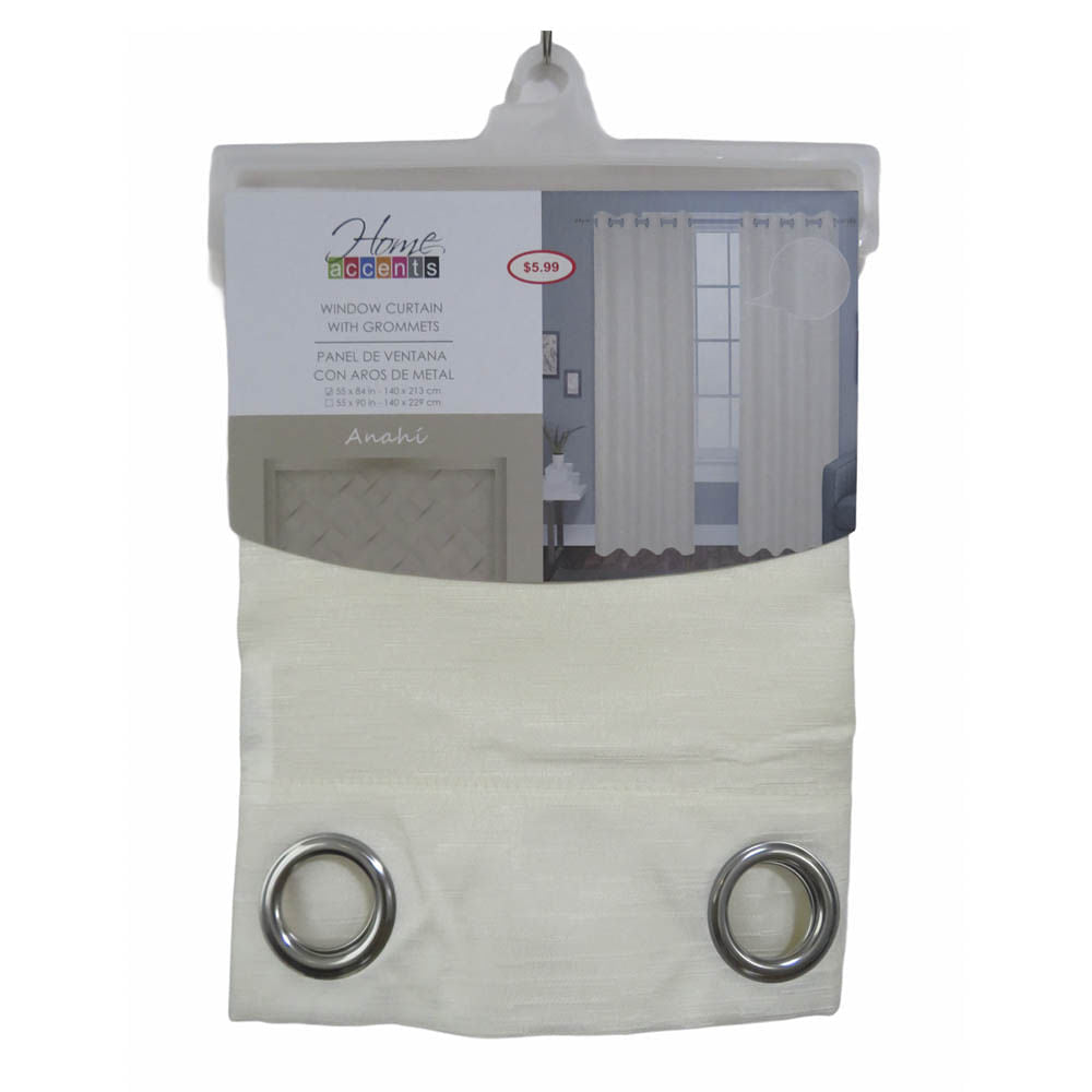 Cortina Anahí Home Elegance 55" x 84" - Beige