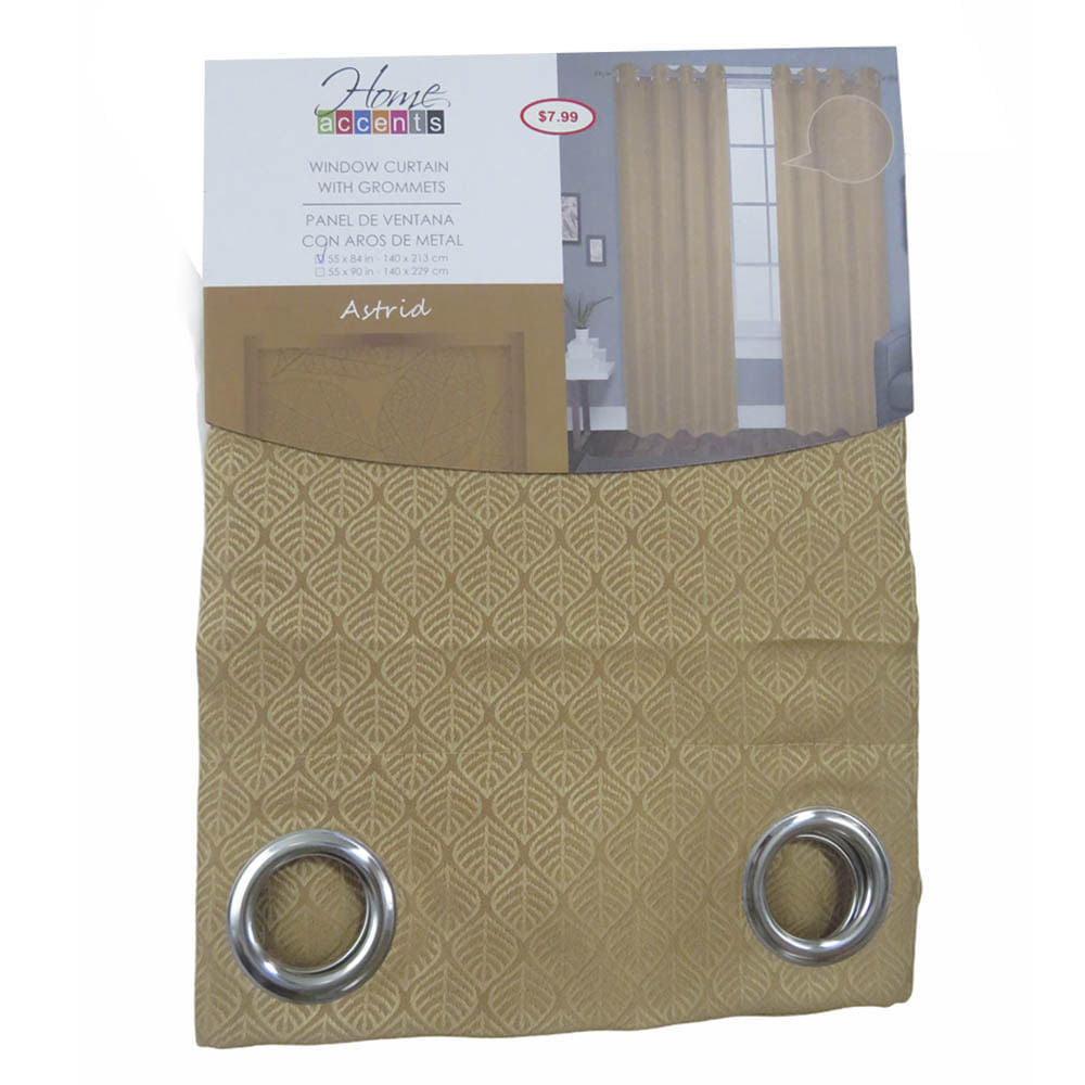 Cortina Astrid Home Elegance 55" x 84" - Dorado