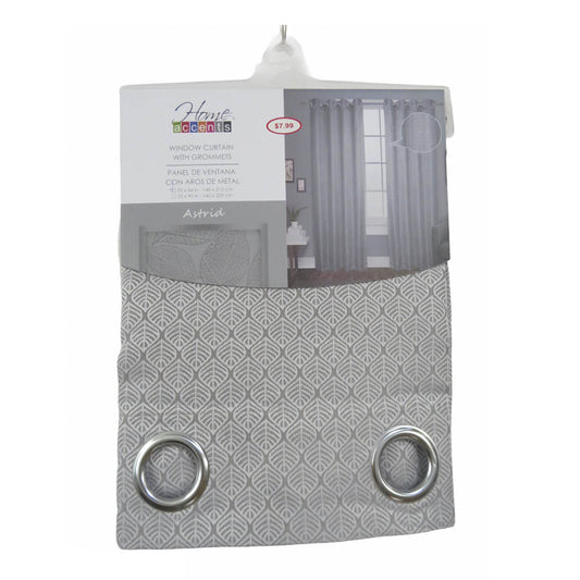 Cortina Astrid Home Elegance 55" x 84" - Plateado