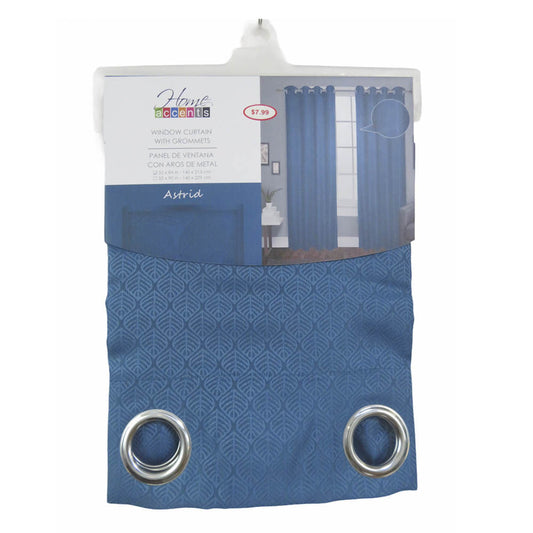 Cortina Astrid Home Elegance 55" x 84" - Aguamarina oscuro