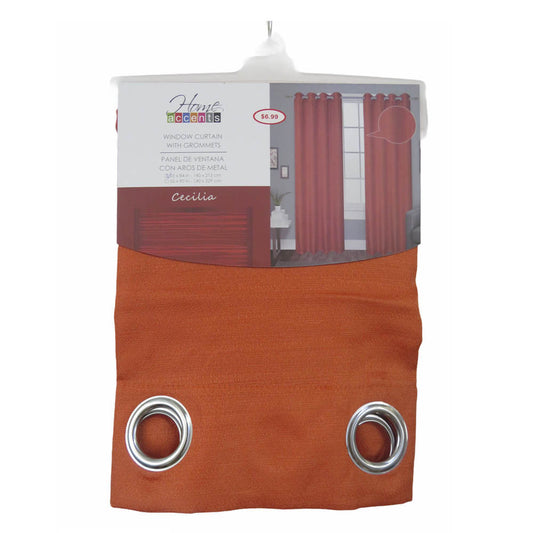 Cortina Cecilia Home Elegance 55" x 84" - Naranja