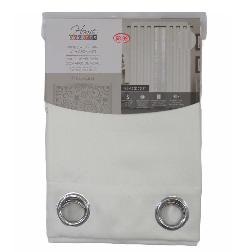 Cortina Kensley Home Elegance Blackout 55" x 84" - Blanco