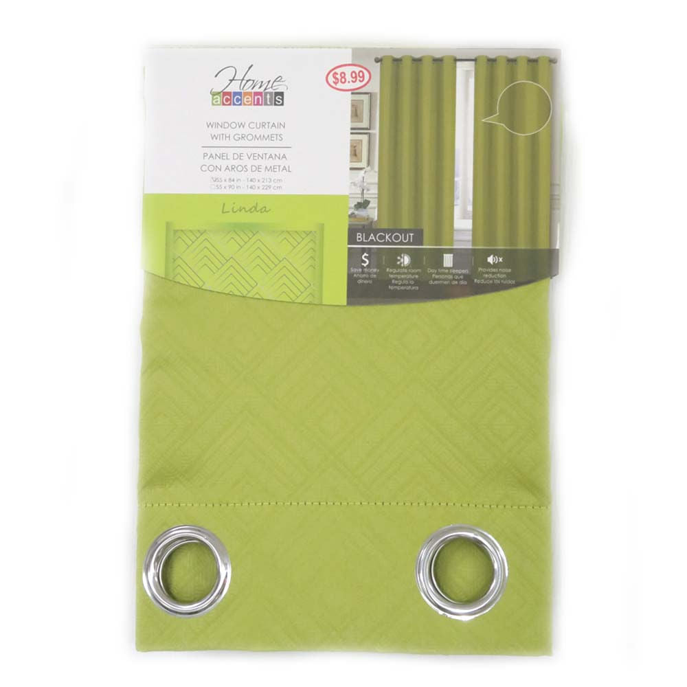 Cortina Linda Home Elegance Blackout 55" x 84" - Lima claro