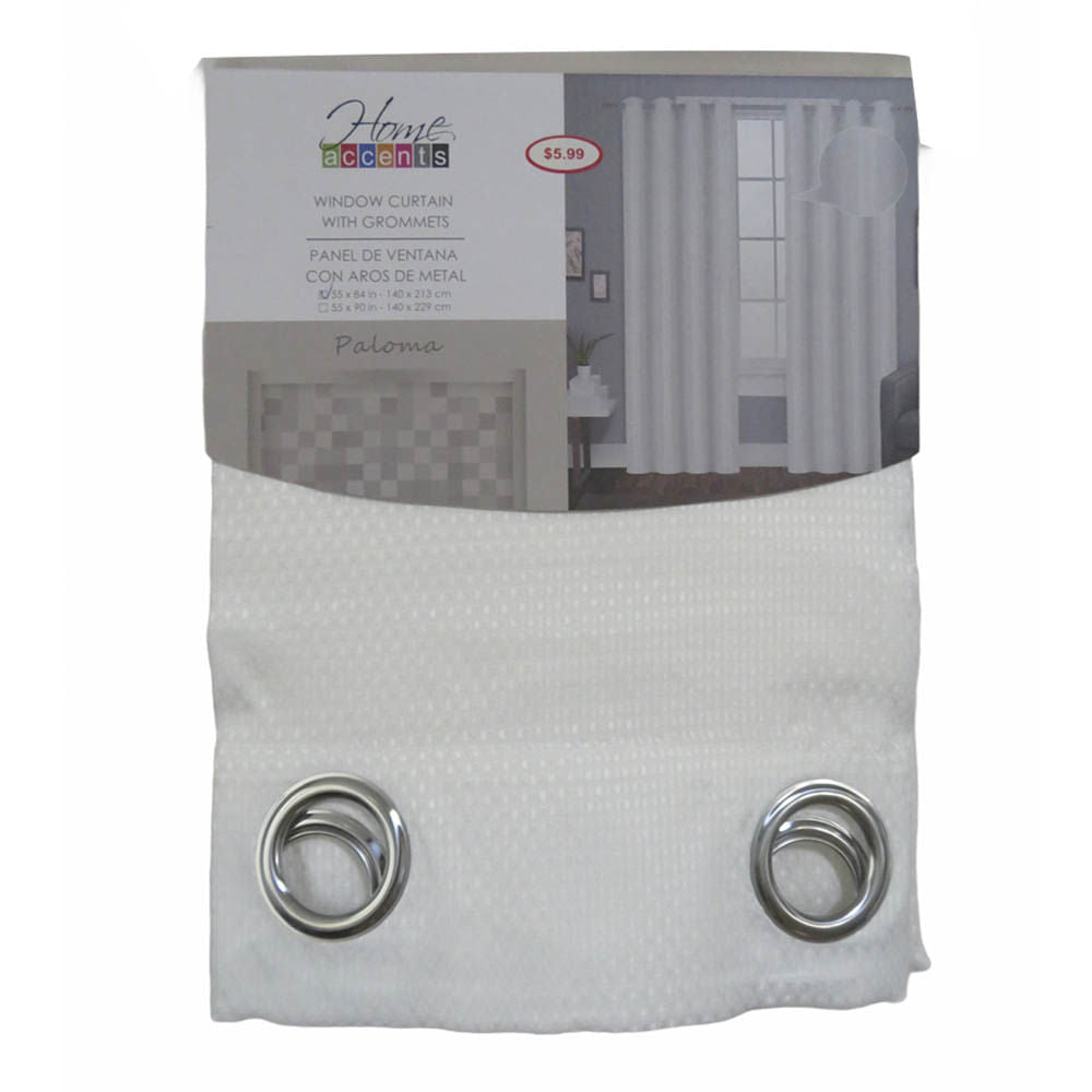 Cortina Paloma Home Elegance 55" x 84" - Blanco