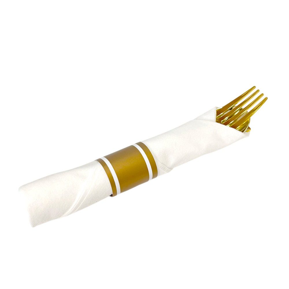 Cubierto Plástico 48 Piezas Home Elegance - Gold