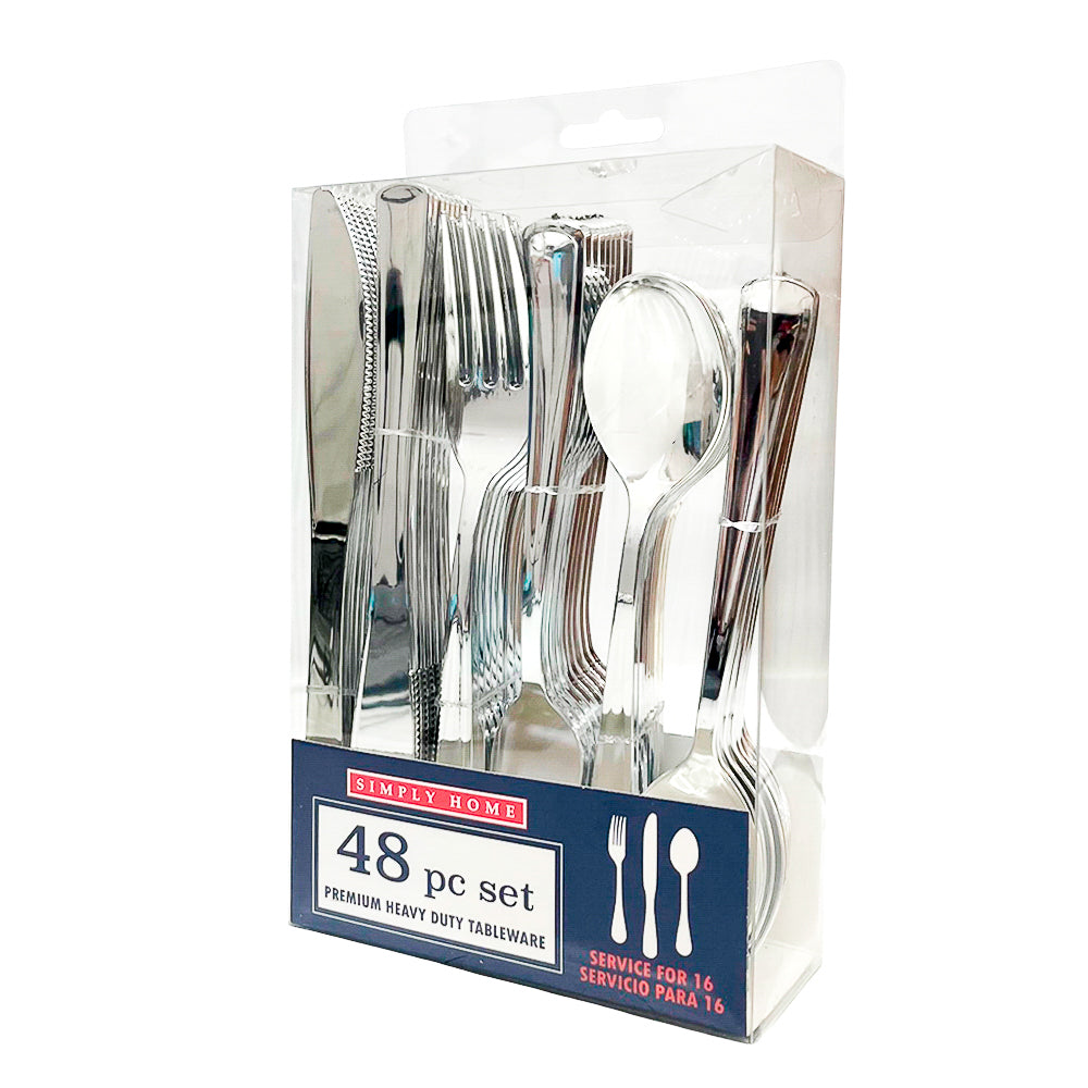 Set de Cubiertos Desechables Four Seasons 48 Piezas