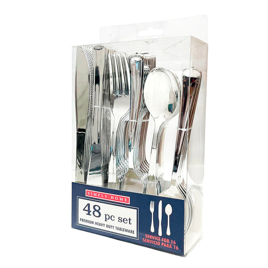 Set de Cubiertos Desechables Four Seasons 48 Piezas