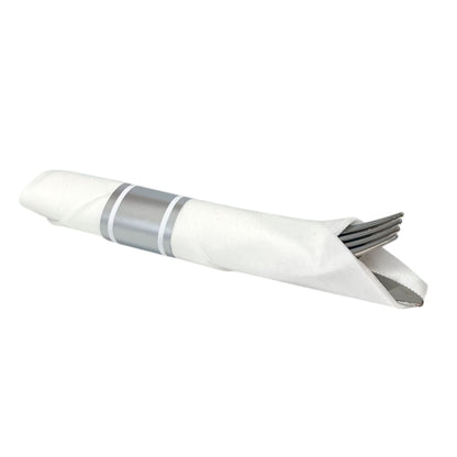 Cubierto Plástico 48 Piezas Home Elegance - Silver