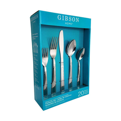 Juego de Cubierto Gibson Home Creston / 20 Piezas / Acero Inoxidable