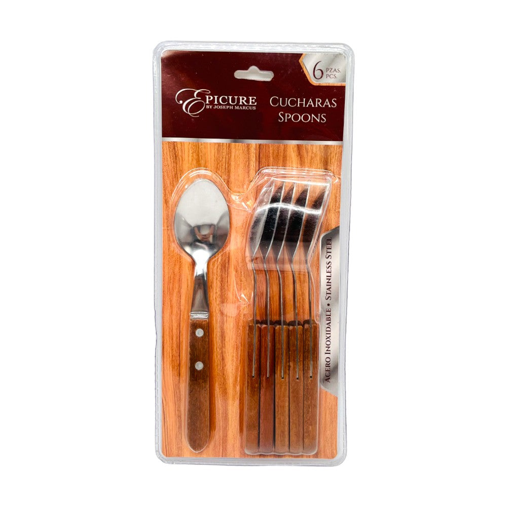 Cuchara De Metal Lotus Set De 6 Piezas