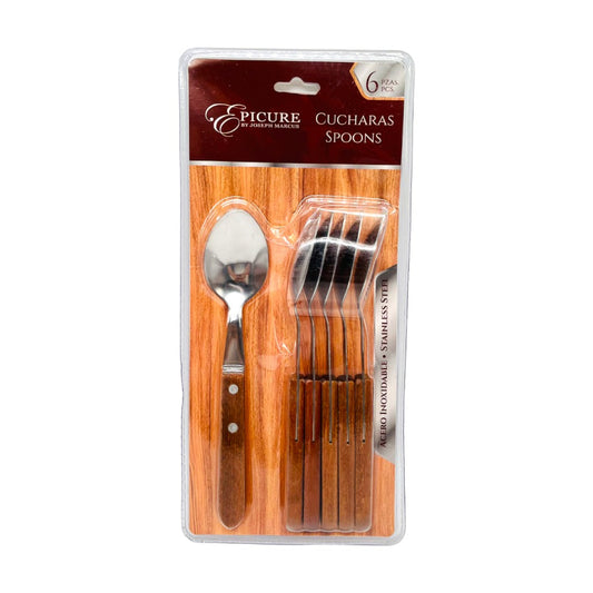 Cuchara De Metal Lotus Set De 6 Piezas