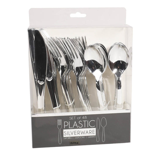 Cubiertos Desechables Premium Plastic de 48 Piezas