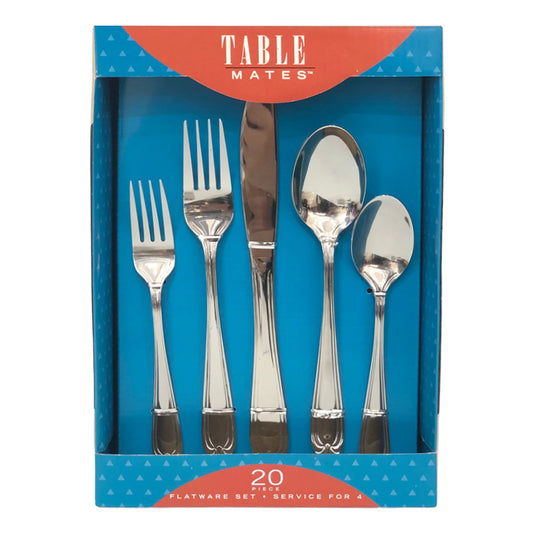 Juego de Cubiertos Bellamo 20 Piezas de Acero Inoxidable