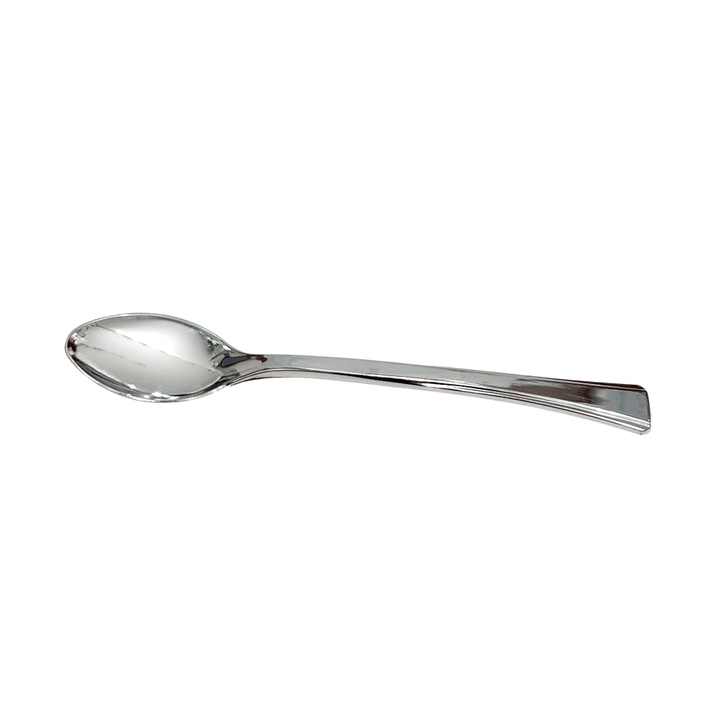 Cucharas desechables Silver pequeñas 48 piezas Lillian