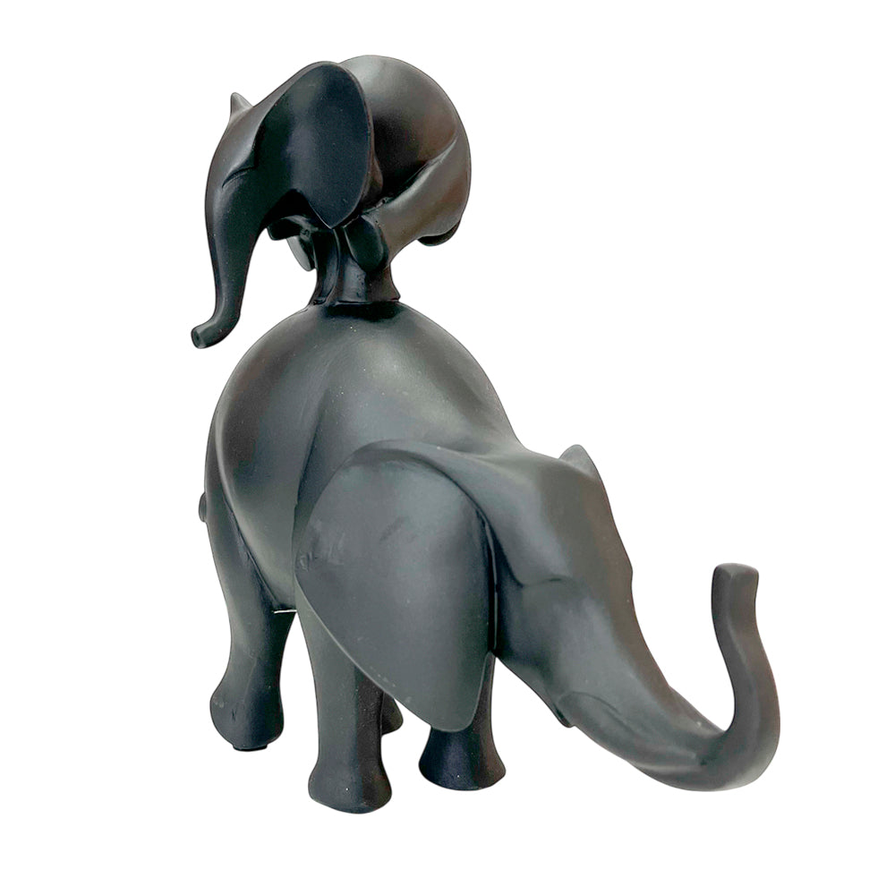 Figura Decorativa Home Elegance / Diseño Elefante de Poliresina