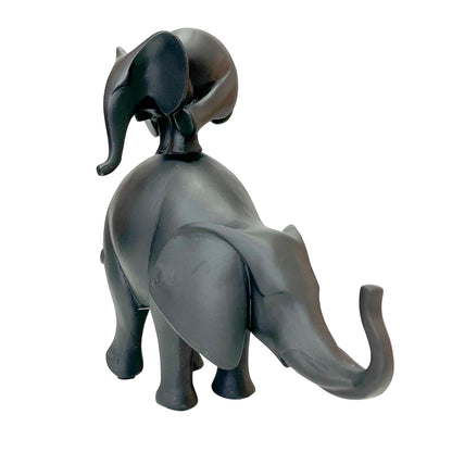 Figura Decorativa Home Elegance / Diseño Elefante de Poliresina
