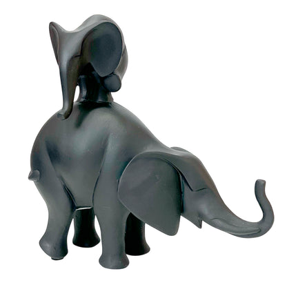 Figura Decorativa Home Elegance / Diseño Elefante de Poliresina