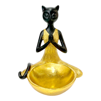 Figura Decorativa Africana Home Elegance - Diseño de Gato