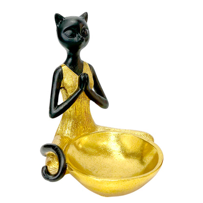 Figura Decorativa Africana Home Elegance - Diseño de Gato