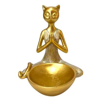 Figura Decorativa Africana Home Elegance - Diseño de Gato