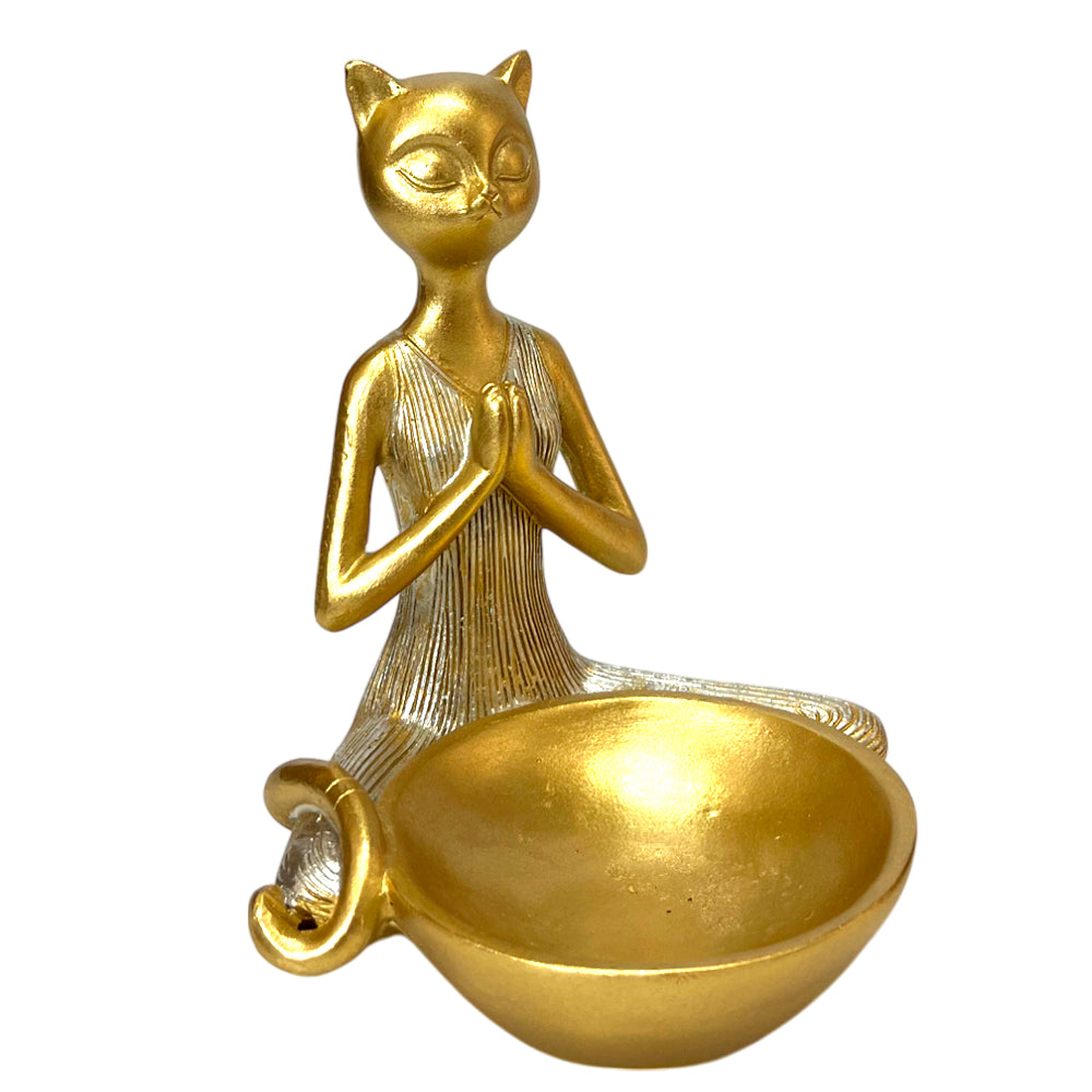 Figura Decorativa Africana Home Elegance - Diseño de Gato