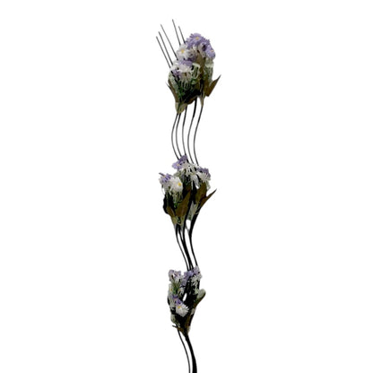 Espiga decorativa Home Elegance con 5 flores surtidas de 150 cm.