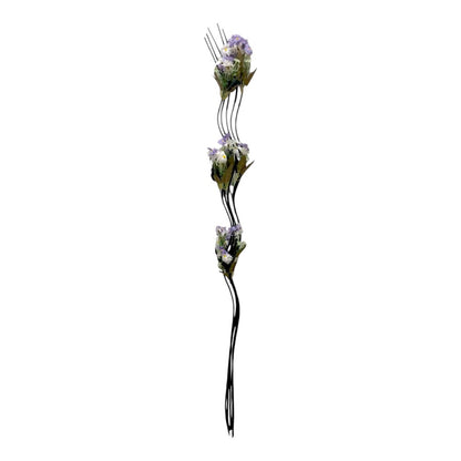 Espiga decorativa Home Elegance con 5 flores surtidas de 150 cm.