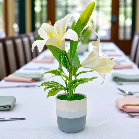 Pote Decorativo Con Orquideas Home Elegance 3" / Surtidos