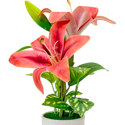 Pote Decorativo Con Orquideas Home Elegance 3" / Surtidos