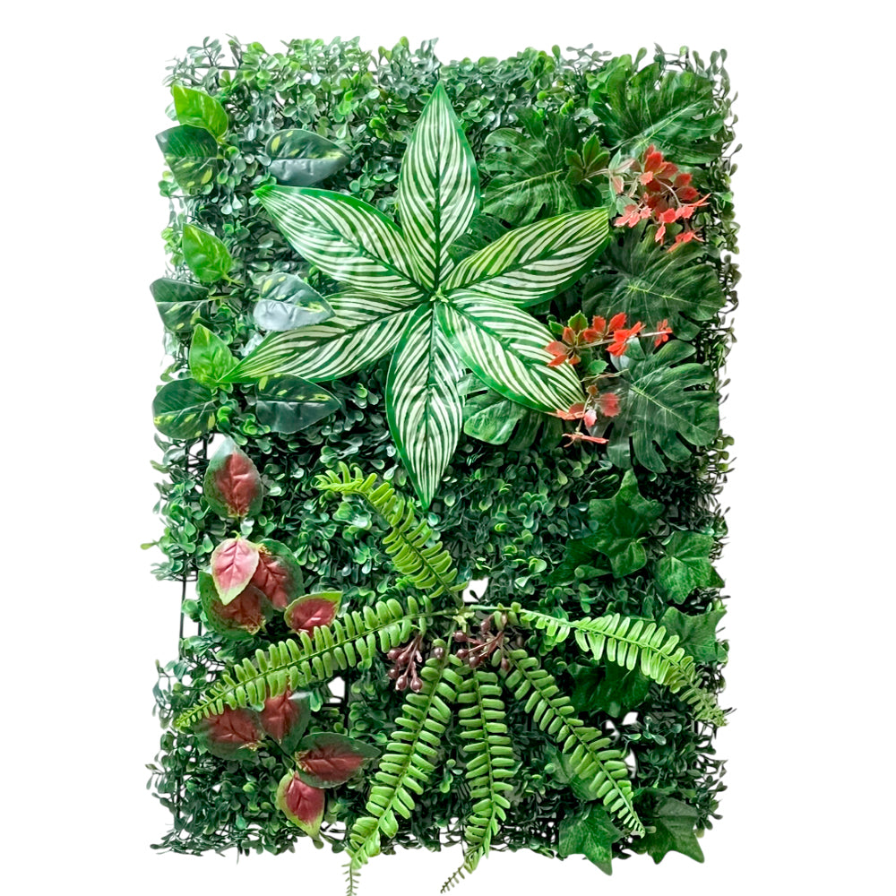 Grama Con Flores Artificiales Home Elegance / Decorativa / 60cm x 40cm