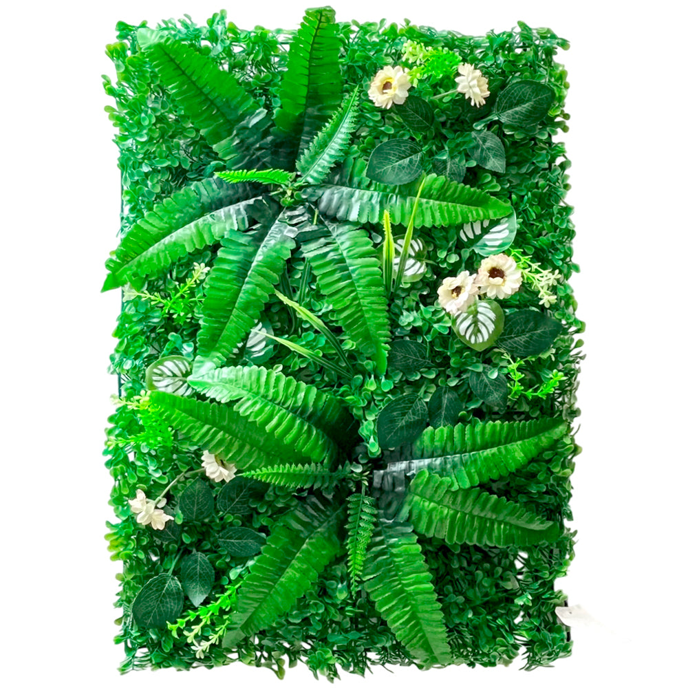 Grama Artificiales Decorativa Home Elegance Con Flores / 60cm x 40cm
