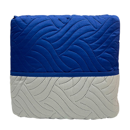 Protector de Sofá Reversible Home Elegance Wave 3 Piezas / Azul Marino-Gris