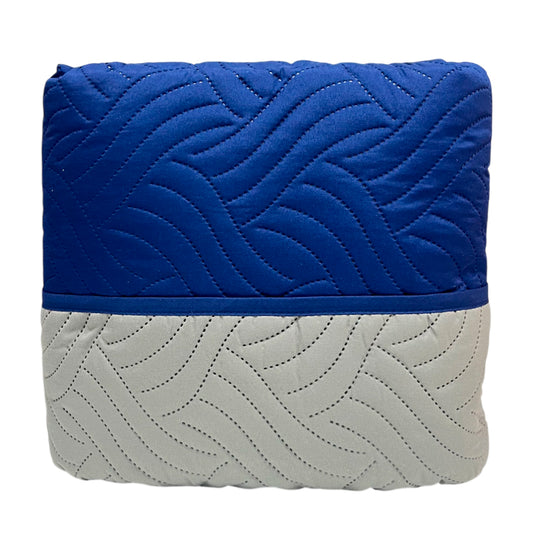 Protector de Sofá Reversible Home Elegance Wave 3 Piezas / Azul Marino-Gris