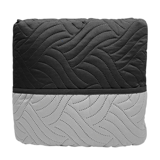 Protector de Sofá Reversible Home Elegance Wave 3 Piezas / Black-Charcoal