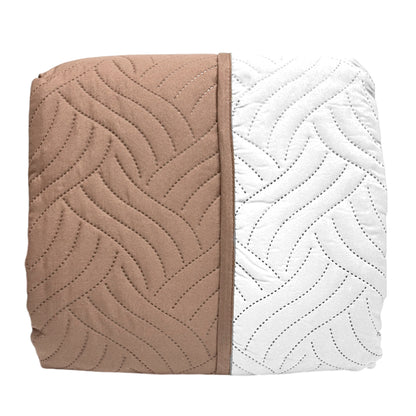 Protector de Sofá Reversible Home Elegance Wave 3 Piezas / Chocolate-Beige