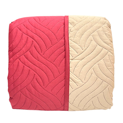 Protector de Sofá Reversible Home Elegance Wave 3 Piezas / Burgundy-Taupe