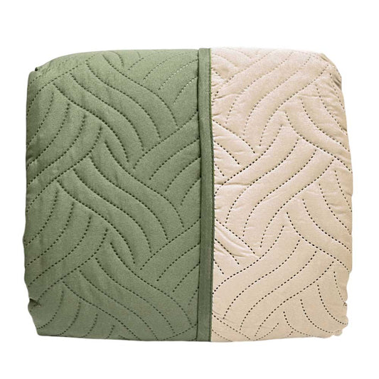 Protector de Sofá Reversible Home Elegance Wave 3 Piezas / Sage-Taupe