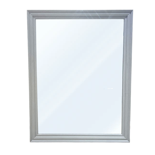 Espejo Decorativo Great Buy / 35" x 45" / Marco MDF Estilo Madera - Gris