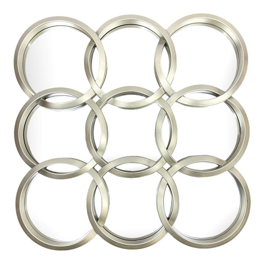 Espejo Decorativo Elico Cuadrado-Redondo 24" x 24"