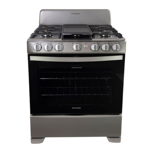 Estufa a Gas Frigidaire de 30" / 6 Quemadores / Acero Inoxidable