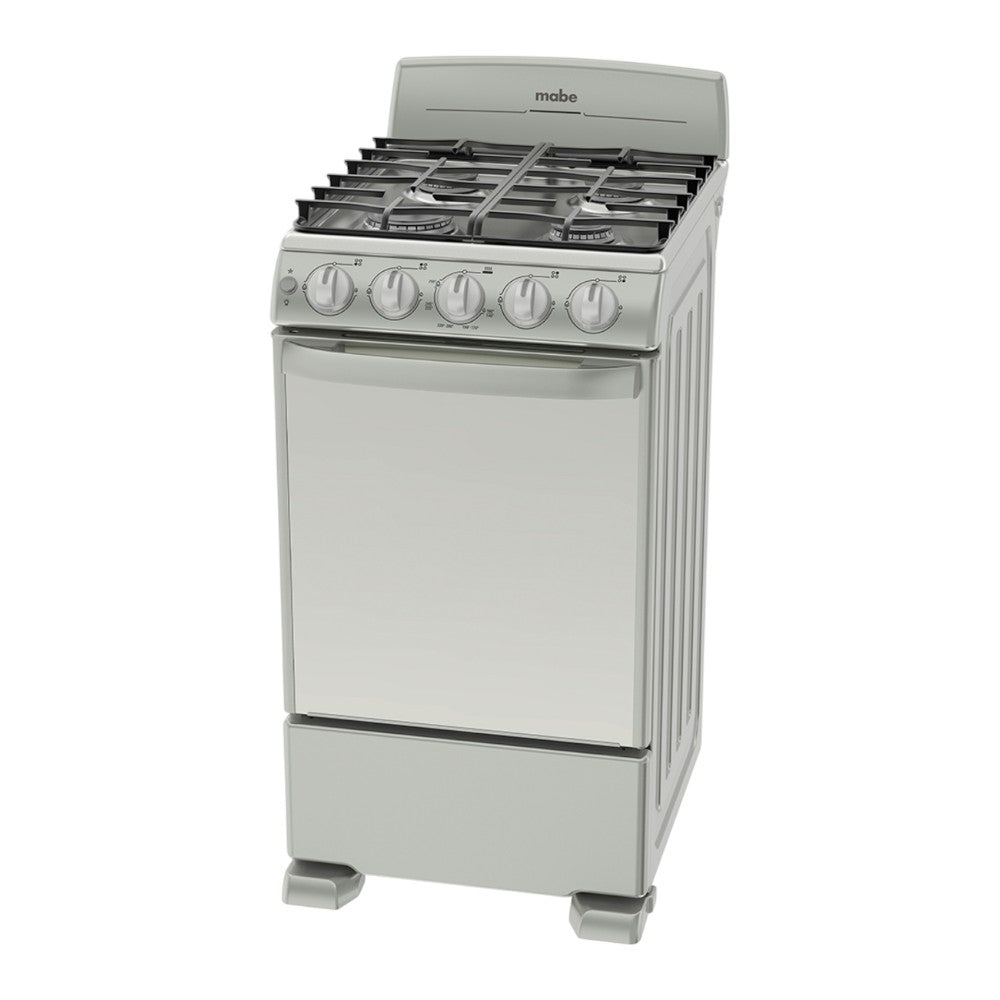 Estufa a Gas Mabe de 20" / 4 Quemadores / Gris