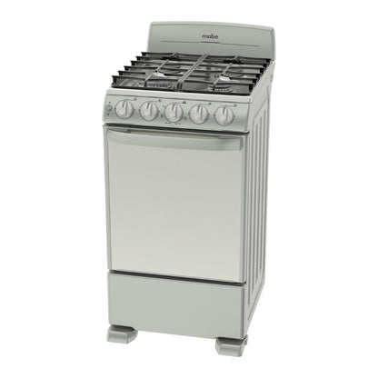 Estufa a Gas Mabe de 20" / 4 Quemadores / Gris